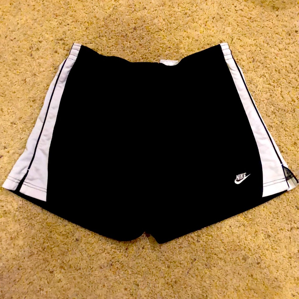 Womens Nike black and white shorts Size M